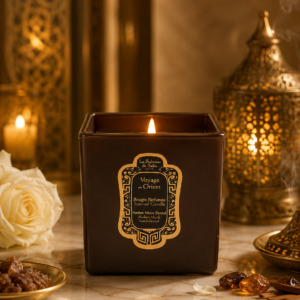 amber musk sandalwood candle